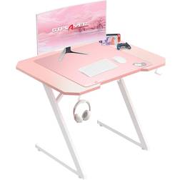 GTPLAYER Gaming Desk Computer Desk Sturdy Carbon Fiber Z Frame Large Gaming PC Table 100 cm
