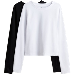 H&M Girls Jersey Tops - White