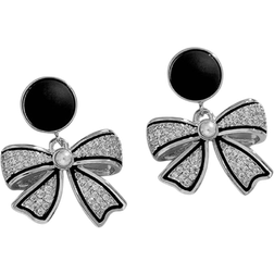 Shein 1pair Rhinestone Bow Drop Earrings