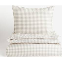 H&M Enkelt Påslakan Brun, Vit (200x150cm)