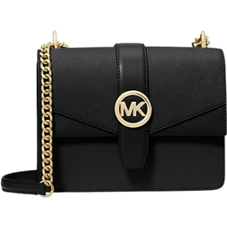 Michael Kors Small Saffiano Leather Crossbody Bag - Black