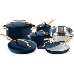 Gotham Steel Modern 11-Piece Ultra Performance Cookware Set with lid 11 Parts