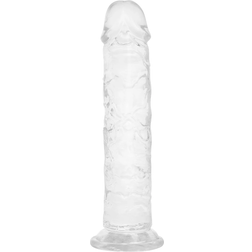 Willie City Realistisk Klar Dildo med Sugpropp 18 cm Clear Clear