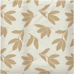 Broste Copenhagen Herbert Papirservietter 33x33 cm 20-pak Beige-off