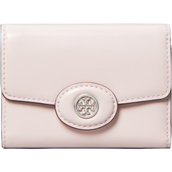 Tory Burch Small Robinson Spazzolato Wallet - Powder Pink