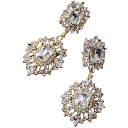 Shein Rhinestone Decor Drop Earrings