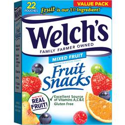 Welch's S Fruit Snacks Fruit 0.8oz 22pcs