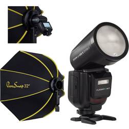 Flashpoint Zoom Li-on X PRO R2 TTL Flash With Parasnap 32 Softbox
