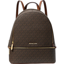Michael Kors Rhea Medium Signature Logo Backpack - Brown
