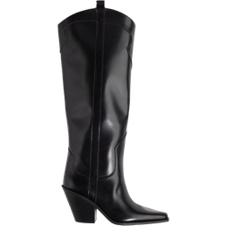 H&M Dame Sort Knehøye cowboyboots