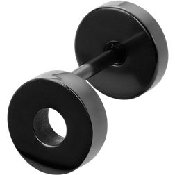 Lucléon 8mm Cirkel Sort Stud Ørering