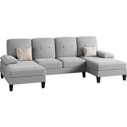 Ebern Designs Multi Color Sectional 106" Sectional Sofa 106.3" 3pcs 4 Seater