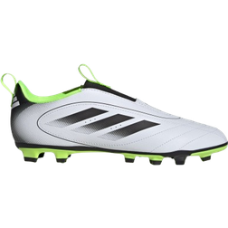 adidas Goletto IX FG/MG Soccer Cleat - Ftwr White/Core Black/Lucid Lemon