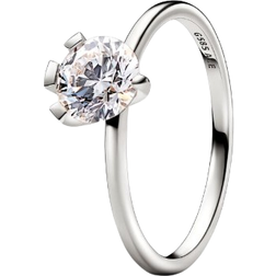 Pandora Nova Lab-grown Diamond Ring 1.00 carat tw 14k White Gold 14k White gold Lab-Grown Diamond Clear Sz