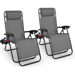 Keplin Zero Gravity Chairs 2-pack - Dark Grey