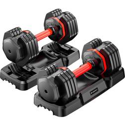 inSPORTline Justerbara hantlar Durabell, 2 x 6.5 24.5 kg