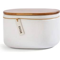 Elements Cream Speckled Hang Tag Bin Bread Box