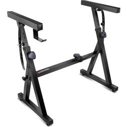 Liquid Stands Heavy Duty Adjustable Folding Z Style Keyboard Piano Stand, Steel, Size 3.8 H x 19.25 W in Wayfair Multi Color