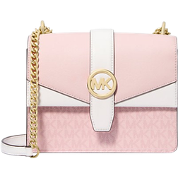 Michael Kors Small Color-Block Signature Logo Crossbody Bag - Pink