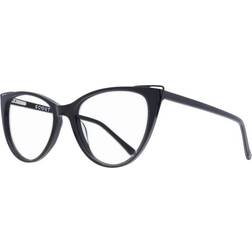 Scout Shiny Black Cat-Eye Acetate Eyeglasses Full Rim