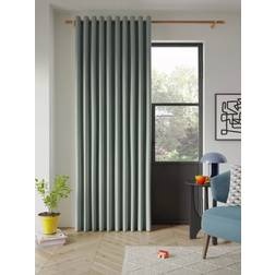 John Lewis Textured Weave Recycled Polyester Thermal Lined Eyelet Door Curtain