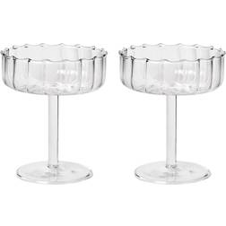 Åhléns Home Champagnecoupe Frill 2-pack Klar Champagneglas