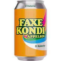 Faxe Kondi Appelsin 0 Kalorier 33 cl 33cl 24pak