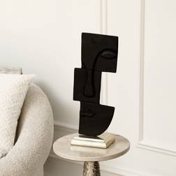 Fairmont Park Alaaya 44cm Black Metal Face and Sculptures with Gold Base Figurine