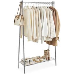 Williston Forge Dimmick 92.5cm Wide Silver Clothes Rack