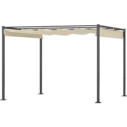 Northio Pergola 3x3m Puutarhapaviljonki Metallinen Terassikatto