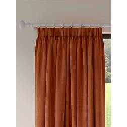 John Lewis Velvet Pair Lined Pencil Pleat Curtains