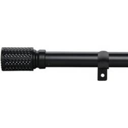 Dunelm Pierced Metal Extendable Metal Eyelet Curtain Pole - Black