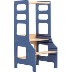Duck Woodworks Verstellbarer Lernturm Blau