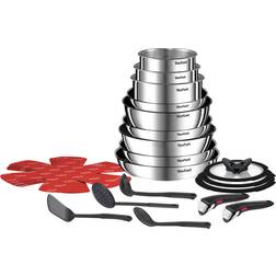 Tefal Emotion On 22Tlg Kochgeschirr-Set Aus Edelstahl Set