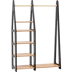 Duck Woodworks Children Wardrobe without Drawers Black