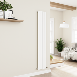 Eleganza Eco White Vertical Flat Designer Aluminium Radiator 1800 x 300 mm 2258 BTU