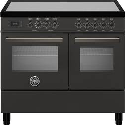 Bertazzoni PRO105I2ECAT Professional Induktionsspis Med Dubbelugn 100 cm Svart