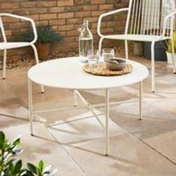 Dunelm Steel Garden Coffee Table - White