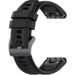 24hshop Armband Garmin Fenix 7X 26mm Svart