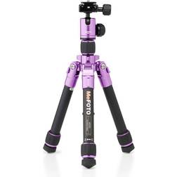 Mefoto Daytrip Compact Tripod Kit with 2 Section Aluminium Legs Purple
