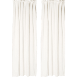 Åhléns Home Gardin i Krinklad Bomull MAJKEN 140x300 cm 2-pack Vit