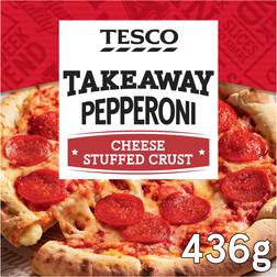 Tesco Takeaway Stuffed Crust Pepperoni Pizza 436G 436g