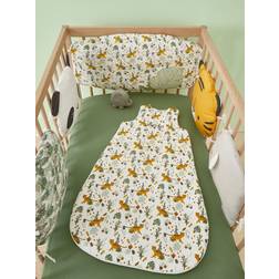 Vertbaudet Modular Cot Playpen Bumper Hanoi Theme Green