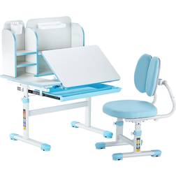 VEVOR Kids Study Chair And Desk Bookshelf Drawer