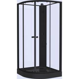 Bath Deluxe Austin Duschkabin Med Svart Profil 900x900x1950mm
