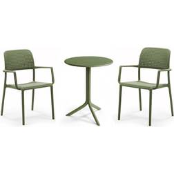Nardi Bora - Green Cafésæt, 1 borde inkl. 2 stole