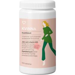 Hjärtats Multivitamin Kvinna Tablett 100st 100 st