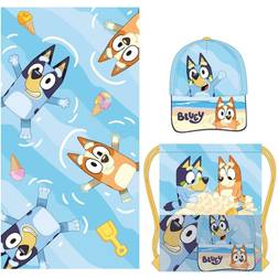 Bluey Blue Bath Towel for Babies and Kids