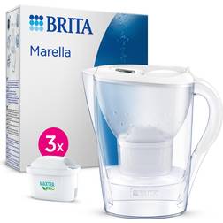 Brita Marella Water Filter Jug 2.4L Starter Pack incl. 3x MAXTRA PRO All-in-1 Cartridges Pitcher