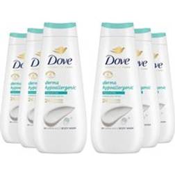 Dove Advanced Care Body Wash Hypoallergenic 24H 6x400ml One Size